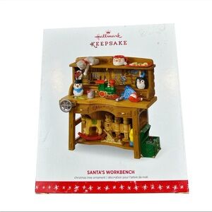 NEW Hallmark Keepsake Ornament 2016 Santa’s Workbench Limited Edition